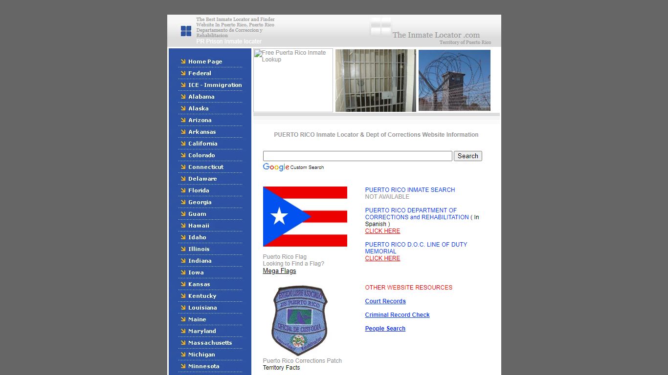 Puerto Rico Department of Corrections - theinmatelocator